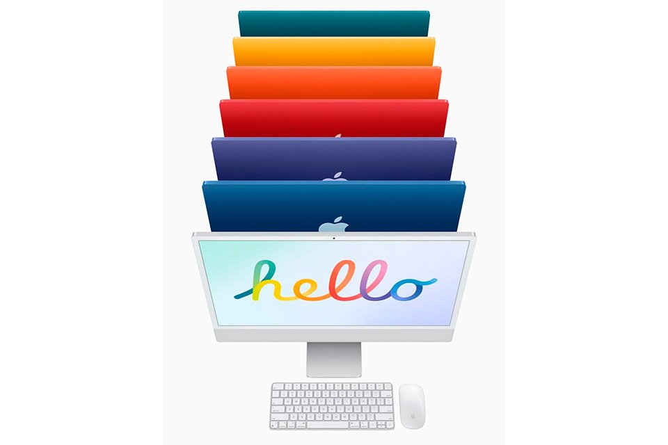 O novo iMac chega com diversas opções de cores.