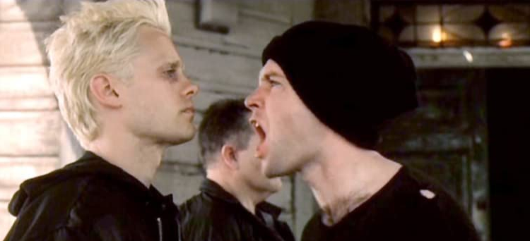 O personagem de Jared Leto durante o treinamento do Projeto Mayhem.