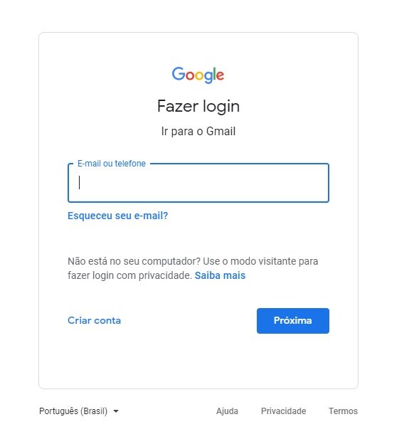 Como criar um e-mail pelo celular