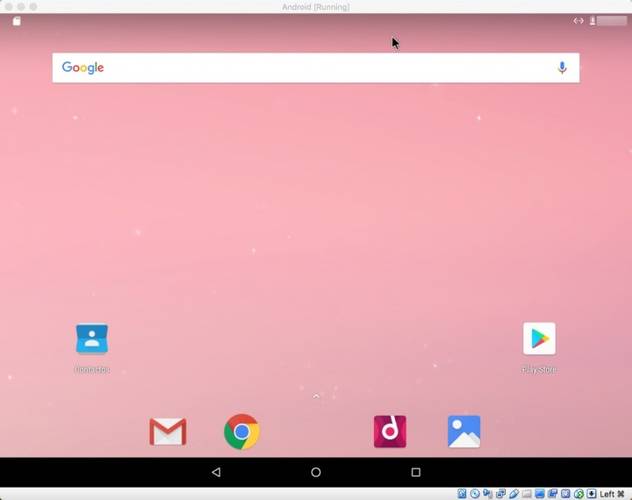 Interface do SO Androidx86.