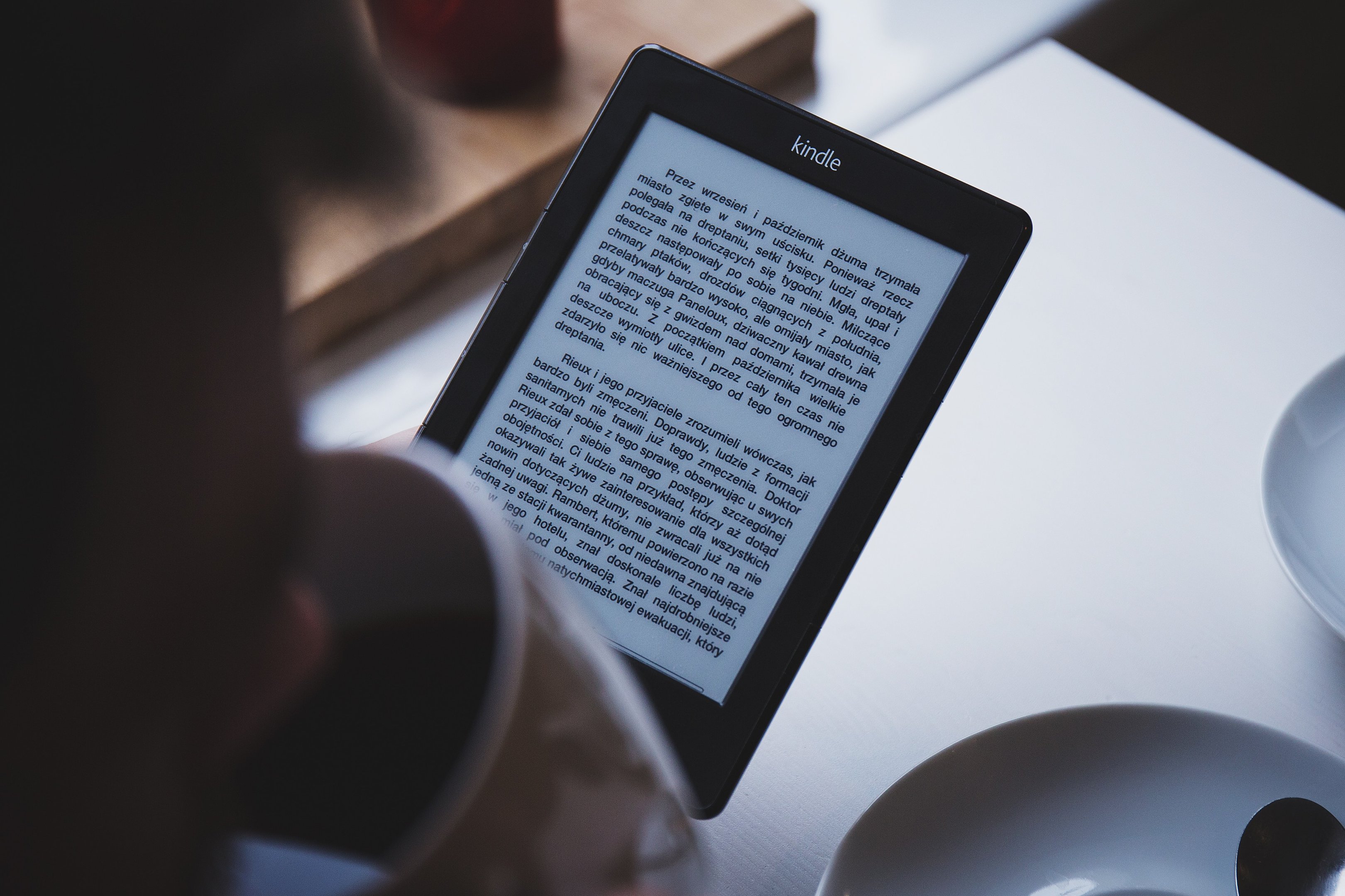 O Kindle, vendido pela Amazon, é um dos inúmeros dispositivos dedicados à leitura de eBooks.