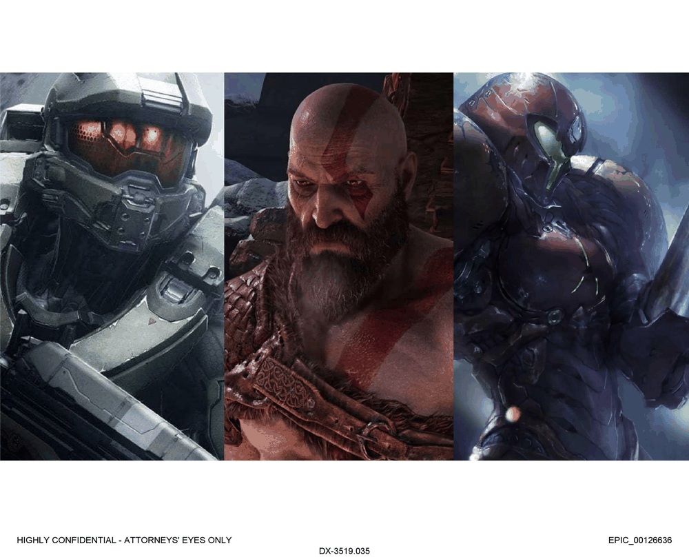 Samus é mencionada em um slide que inclui Kratos e Master Chief, já lançados em Fortnite.