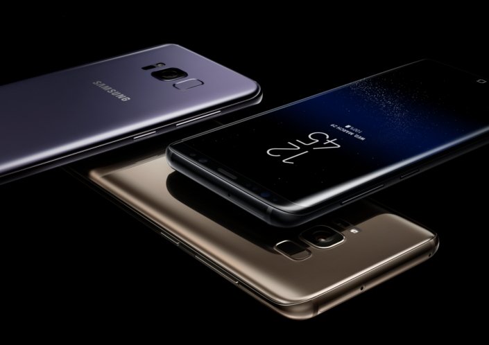 O Galaxy S8 foi um dos modelos topo de linha da Samsung, em 2017. (Fonte: Samsung / Reprodução)