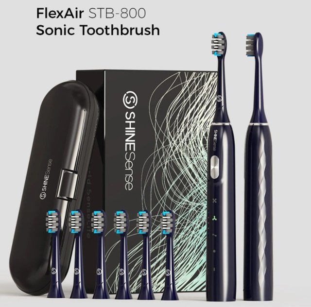 Essa escova de dentes elétrica da ShineSense promete uma higiene bucal eficiente e em menos tempo. (Fonte: reprodução/AliExpress)
