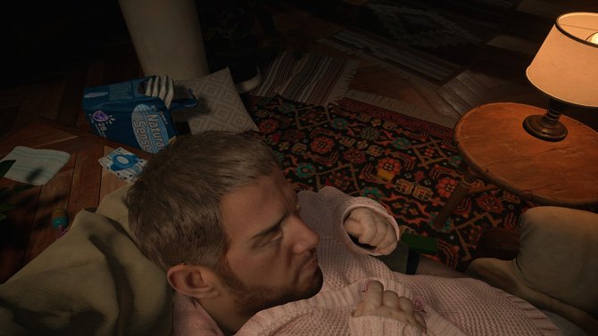 Chris Redfield como bebê no lugar de Rose em Resident Evil Village