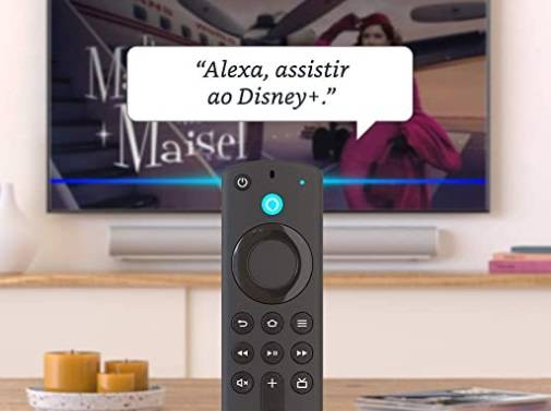 Um dos comandos envolvendo serviços de streaming no Fire TV.