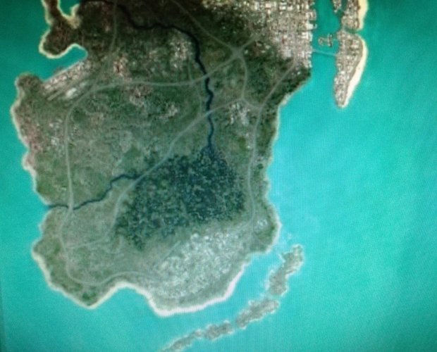 Suposto mapa de GTA 6.