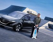 Mercedes-Benz e Tony Hawk revelam minivan com longboard elétrico