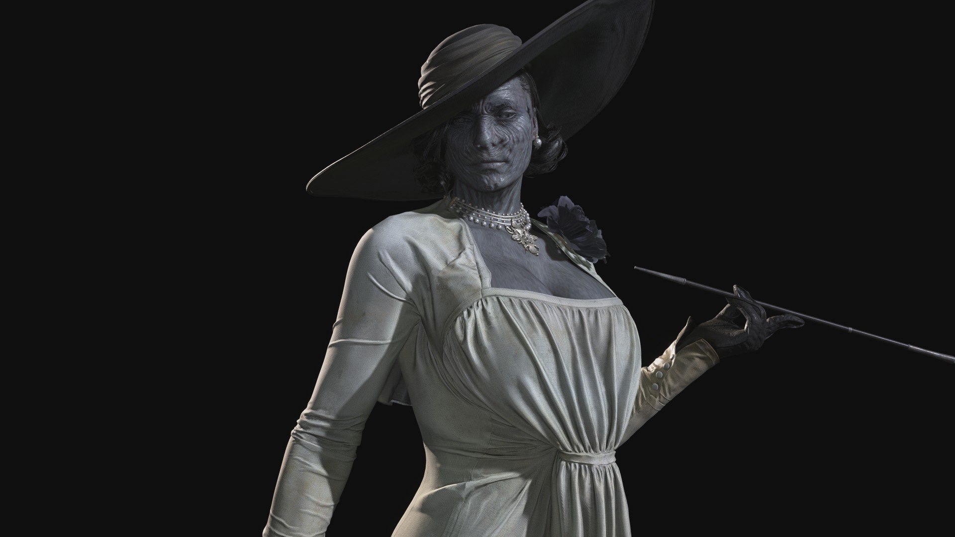 Mod de Lady X para a personagem Lady Dimitrescu em Resident Evil Village
