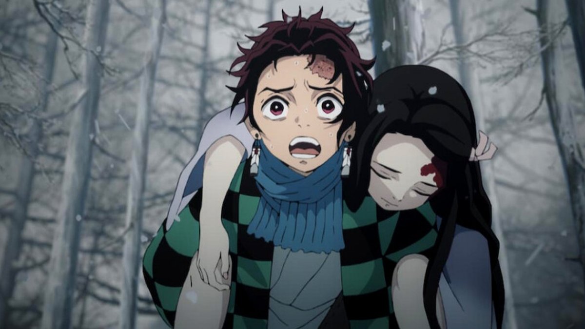 Este é o primeiro ESBOÇO de Tanjiro e Nezuko em Demon Slayer