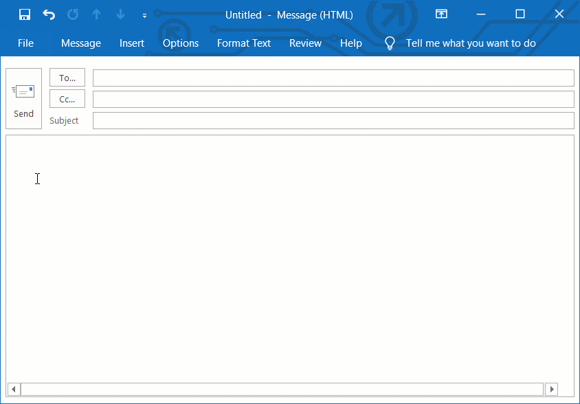 A falha impedia a digitação de mensagens no Outlook.