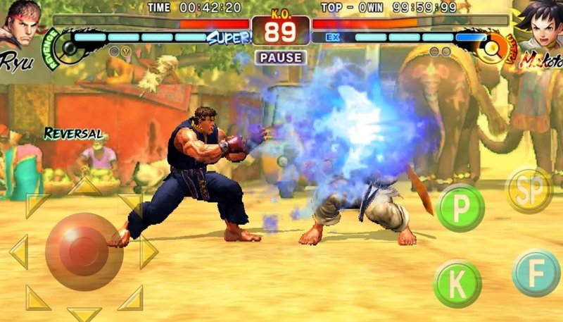 Street Fighter 4 também conta com uma versão mobile para iOS e Android com suporte para joysticks