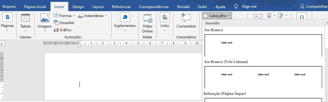 Como inserir número de página no papel timbrado (Microsoft Word)