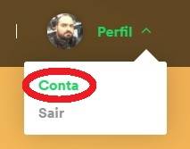 Clique na opção 