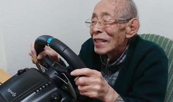 Sem idade: youtuber de 93 anos mostra que curte jogos de corrida