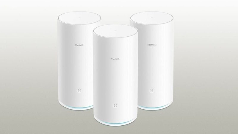 Esses dispositivos da Huawei utilizam a tecnologia Mesh para levar o sinal para todos os cantos da casa. (Fonte: reprodução/Huawei)