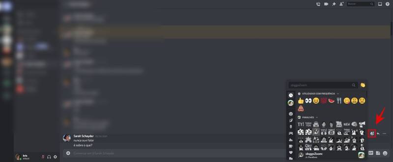 Como reagir com emojis no Discord.
