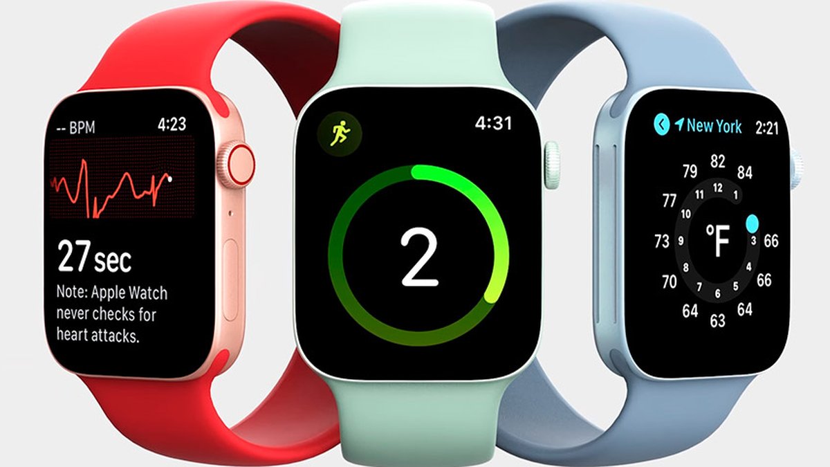 Apple Watch Series 7 ganha tela mais resistente com bordas reduzidas