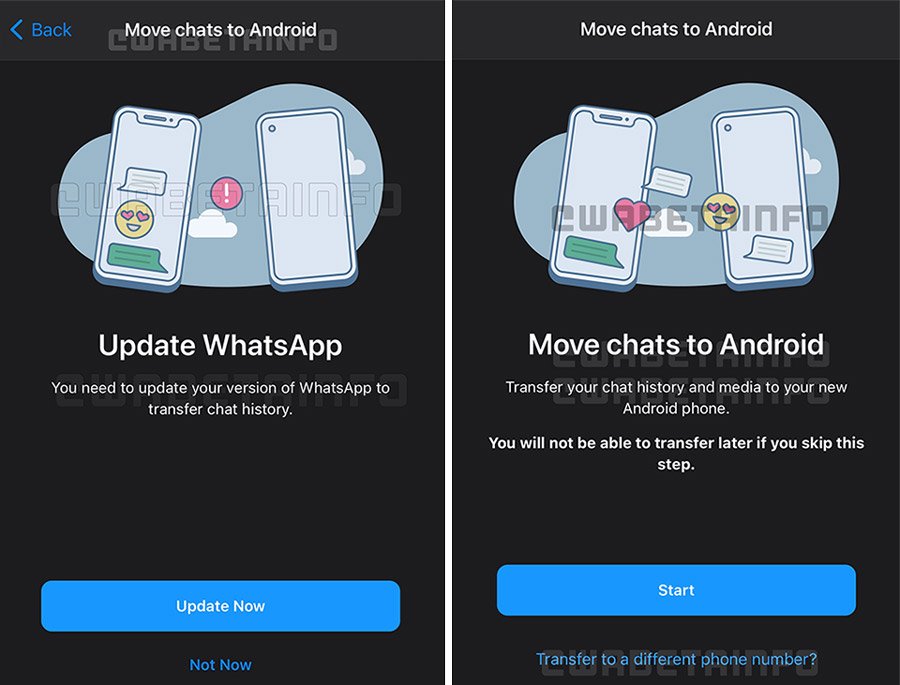 Os usuários poderão migrar mensagens entre Android e iOS, e vice-versa.
