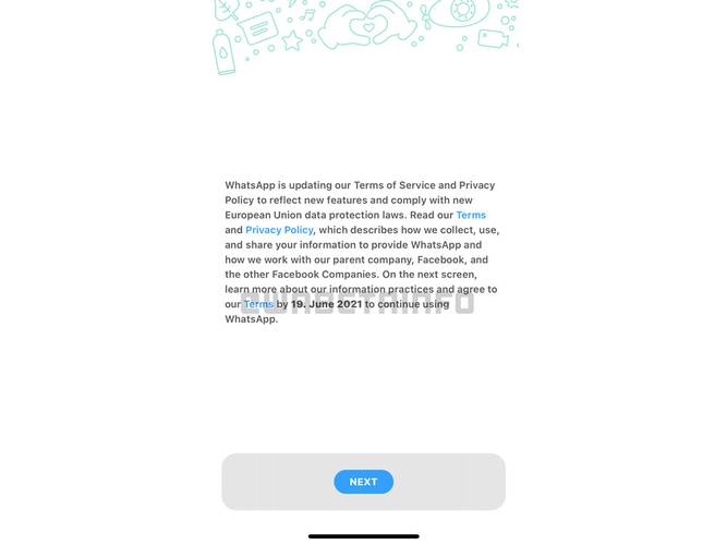 Nova política de privacidade do WhatsApp entrou em vigor no último sábado (15).