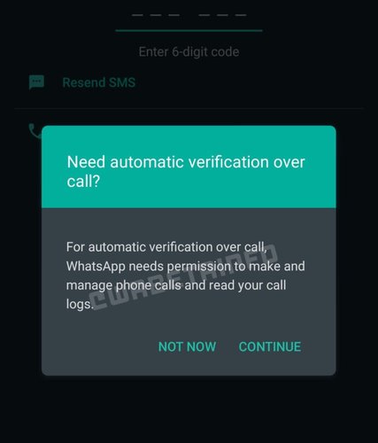 Flash Call WhatsApp