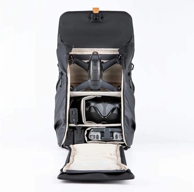 A mochila da PGYTECH para levar drones ou câmeras profissionais. (Fonte: reprodução/AliExpress)