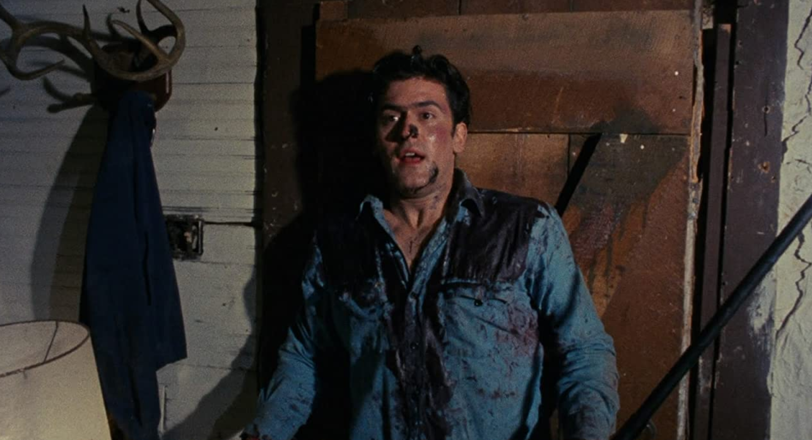 Bruce Campbell em 'Uma Noite Alucinante: A Morte do Demônio'.