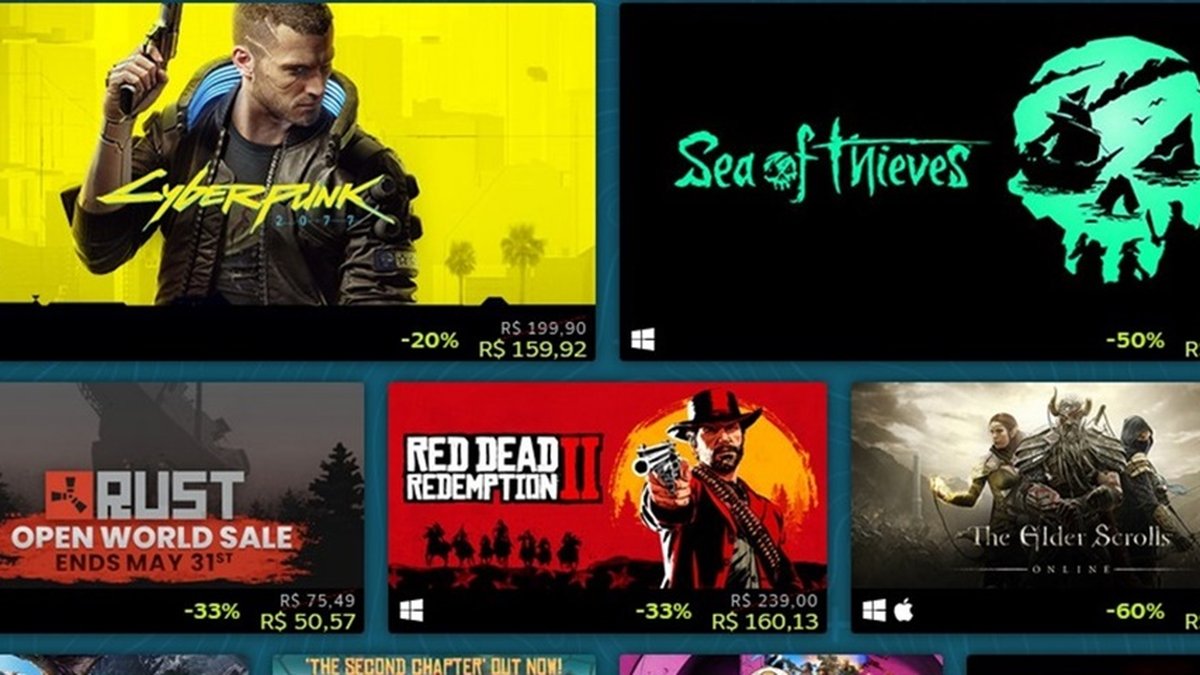 Promoção na Steam: Jogos de PC estão baratos com até 90% de desconto