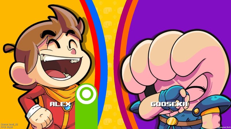 Pequenas cenas de transição bem fofas foram criadas para a versão DX de Alex Kidd in Miracle World