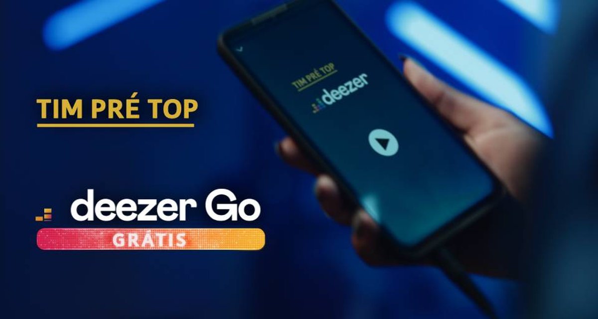 TIM oferece Deezer GO grátis nos planos pré-pagos