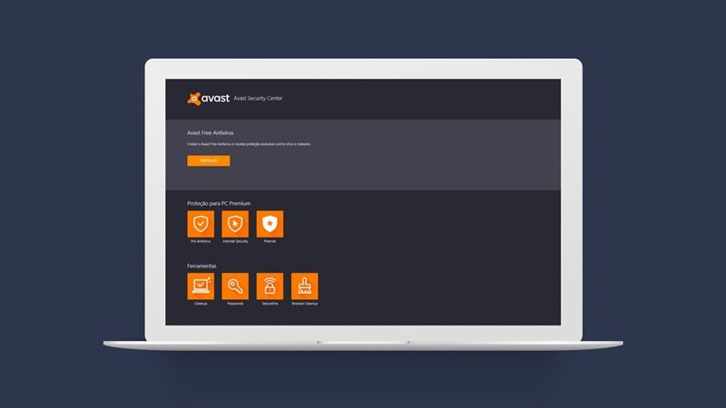 O programa antivírus ajuda a manter o sistema protegido. (Fonte: reprodução/Avast)