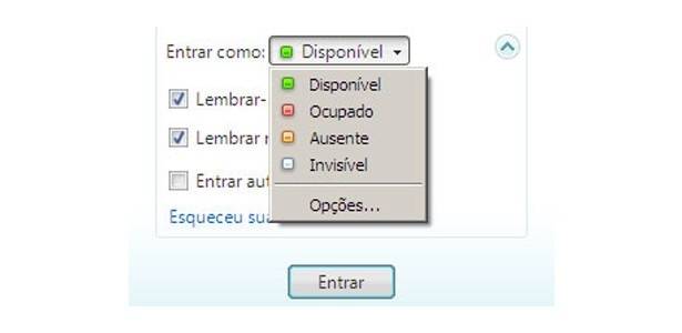 O status Invisível era o preferido de vários usuários.