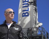 Jeff Bezos vai ao espaço no 1º voo tripulado da Blue Origin