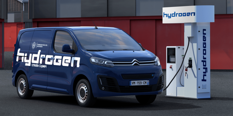 A ë-Jumpy Hydrogen é uma versão com tecnologia híbrida da van ë-Jumpy.