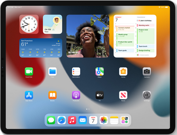 Widgets iPadOs