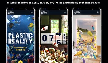 WebApp da Corona mostra 'montanha' de plástico consumido em 1 ano