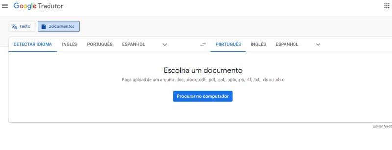 (Fonte: Google Tradutor/Reprodução)