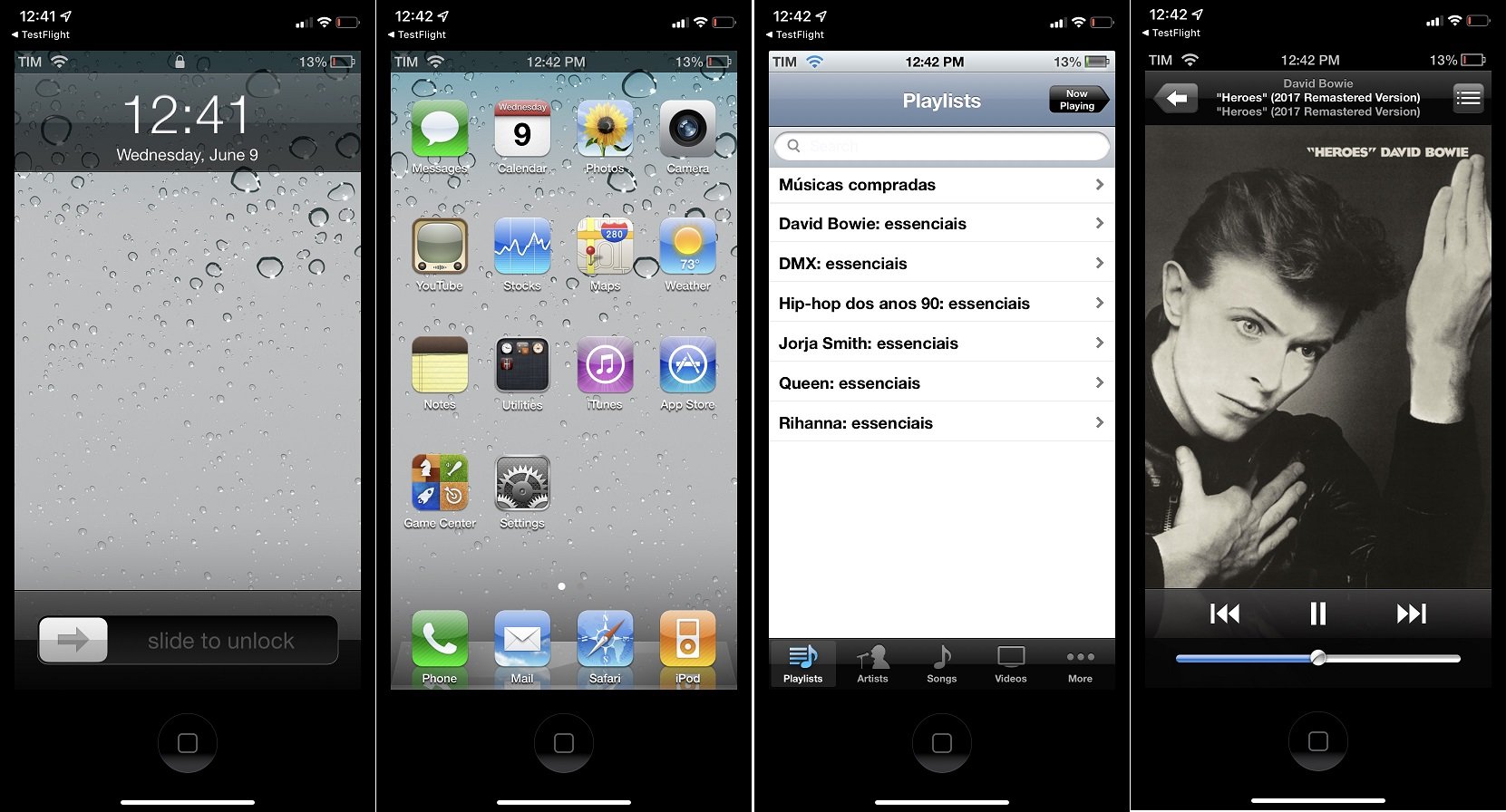 App simula iOS 4