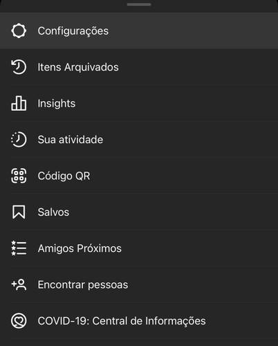 Selecione a opção 