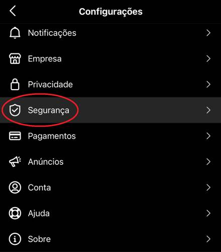 Selecione a opção 