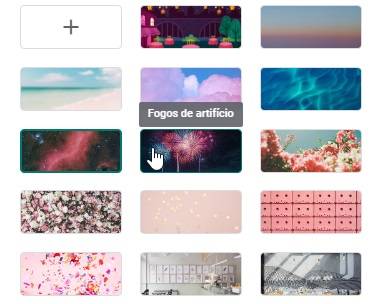 Basta clicar uma vez no fundo para ativá-lo.