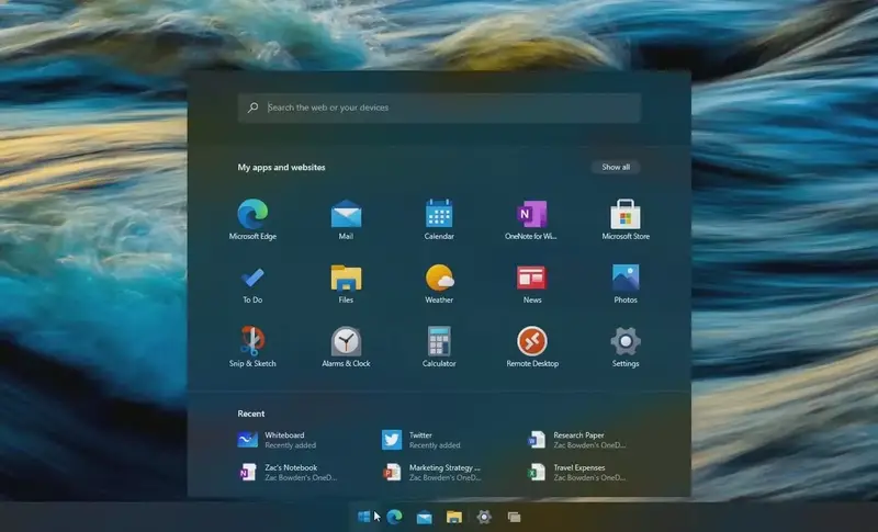 Atualização Windows 10 Sun Valley pode trazer um novo menu Iniciar.