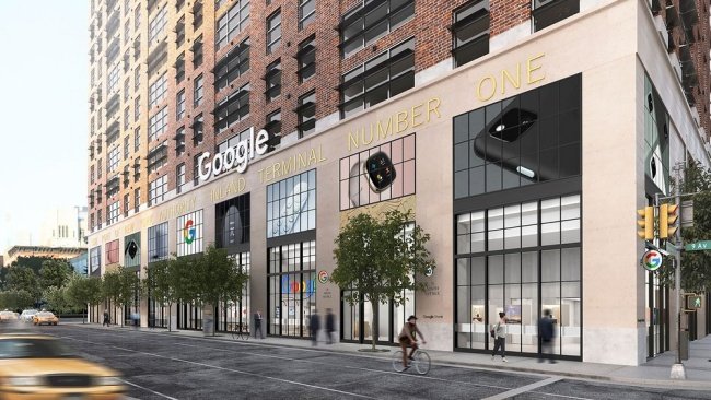 A loja física da Google fica no bairro de Chelsea, em Nova York.