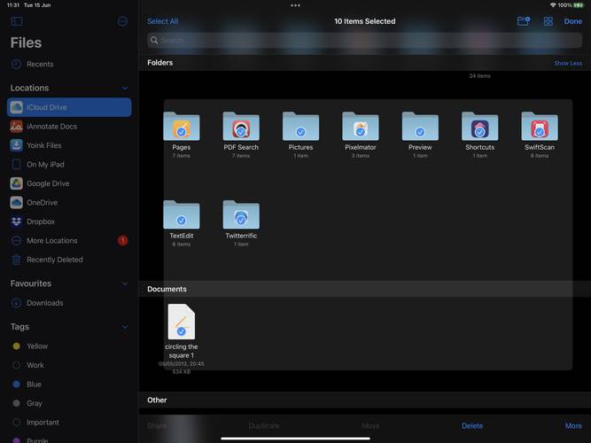 Sistema de Arquivos atualizado no iPadOS 15. (Fonte: Mac Rumors / Reprodução)
