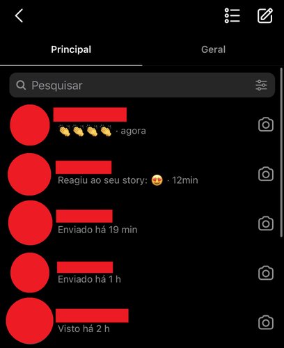 Você pode selecionar um perfil na lista ou pesquisa-lo digitando o nome