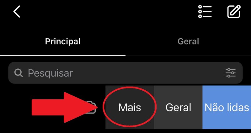 Depois de arrastar o contato para a esquerda, aperte na opção 