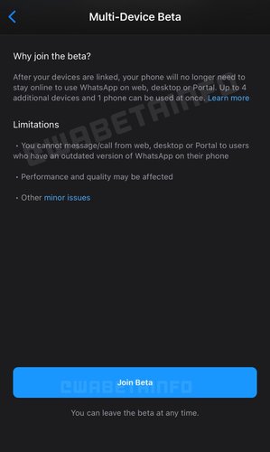WhatsApp beta