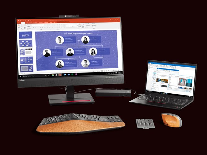 Os periféricos podem ser configurados no software Lenovo Go Central.