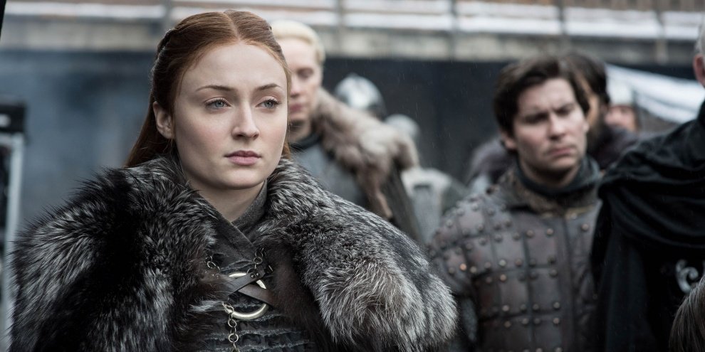 Sophie Turner em Game of Thrones como Sansa Stark. (Fonte: HBO/Divulgação)