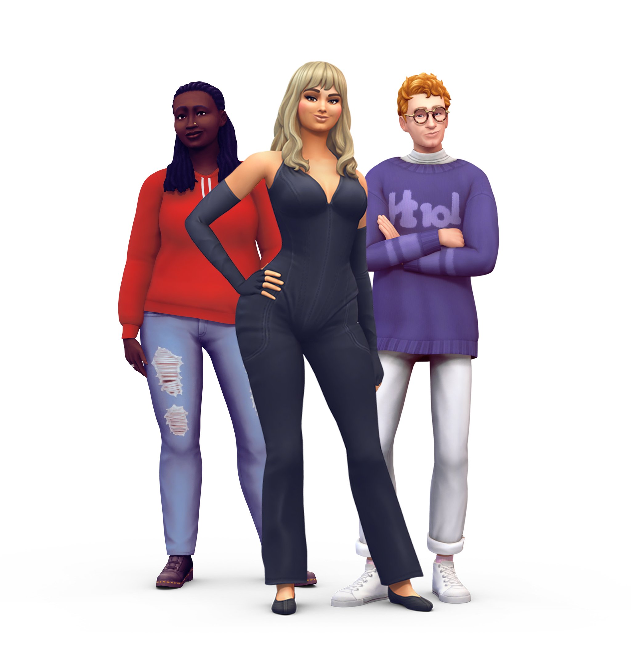 Versões Sim de Bebe Rexha, Dave Bayley e Joy Oladokun vão cantar em festival de música no The Sims 4 (Imagem: EA/Divulgação)